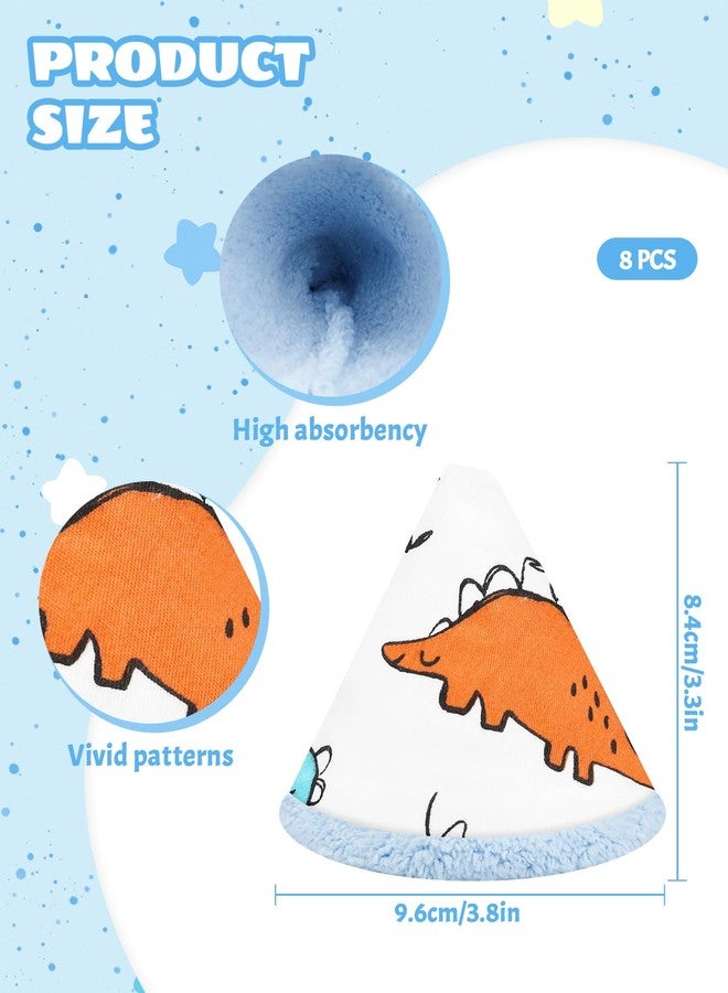 AMAZYC-US 8 Pcs Coral Velvet Pee Covers Baby Boy, Strong Water Absorption Reusable Pee Shield, Diaper Changing Accessory for Baby Boys - Image 2